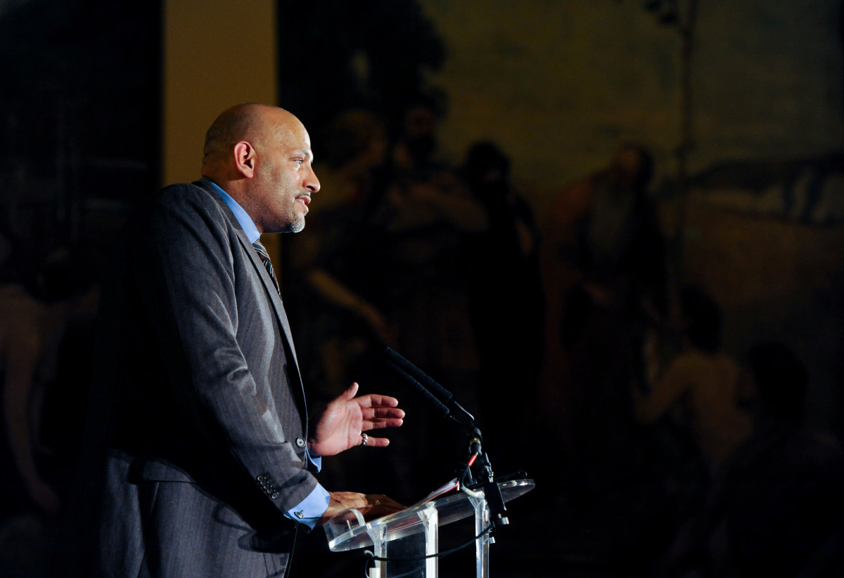 Amaechi addressed the British contingent at the 2014 Paralympic Games in Glasgow.